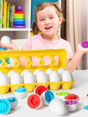 Baby Learning Educational Toy Smart Egg Toy Games Shape Matching Sorters Toys Montessori Eggs Toys For Kids Children