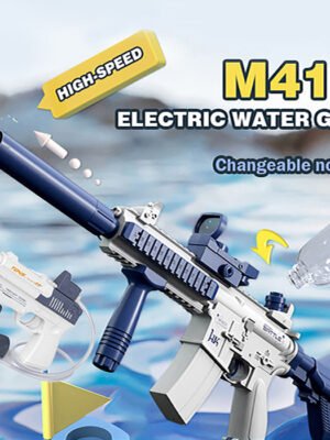 Fully Rechargeable Automatic Electric Water Gun with Long-Range Continuous Firing for Kids Party