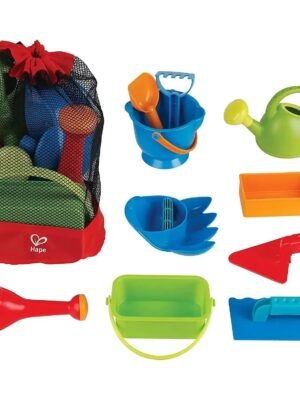 Hape Big Beach Toy Essential Set with Durable Mesh Bag