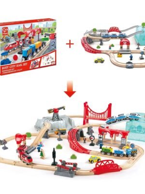 Hape Busy City Railway Bundle Gift Set