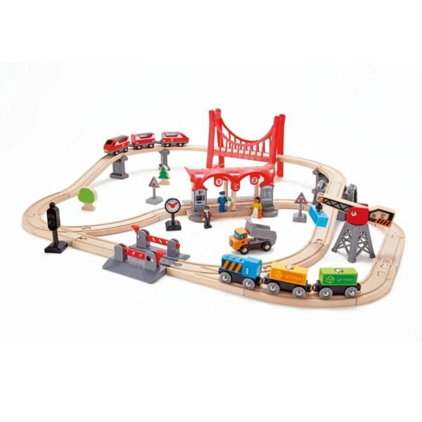 Hape Busy City Railway Bundle Gift Set