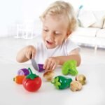 Hape Garden Vegetables | Wooden Cooking Accessories for Kids. Pretend Play Food